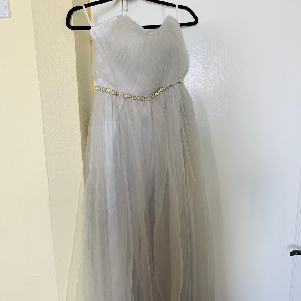 Brand New Dress Elegant Design With Hand Sew Gems
